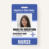 Personalized Clinic Hospital Employee Badge