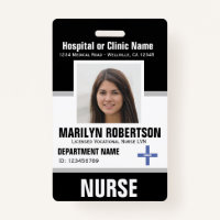 Personalized Clinic Hospital Employee Badge