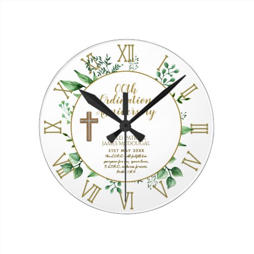 Personalized Clock Priest Ordination Anniversary