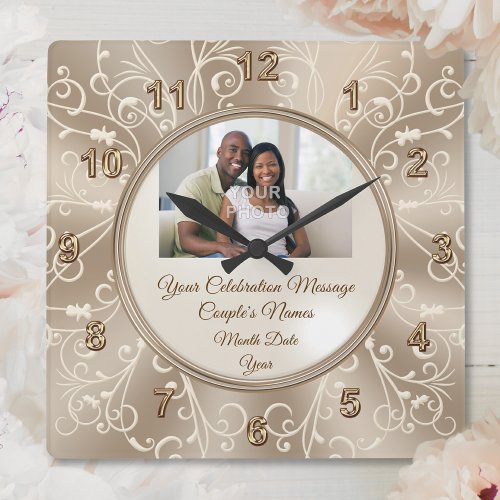 Personalized Clocks for Weddings with PHOTO