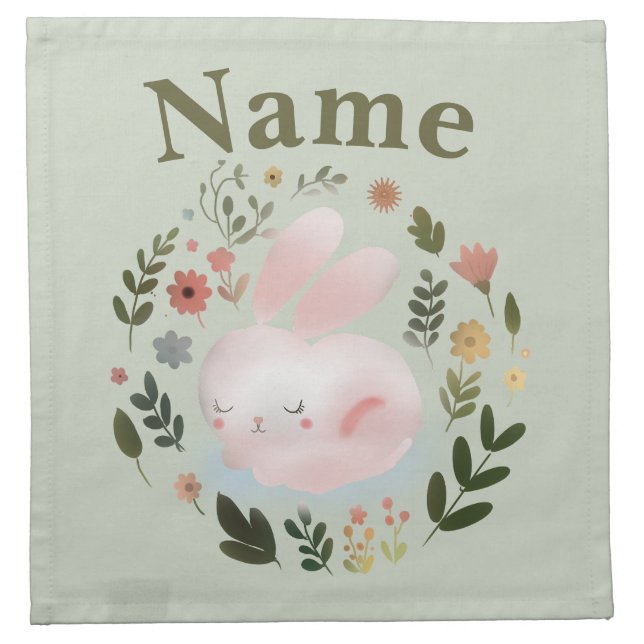 Personalized  cloth napkin (Front)