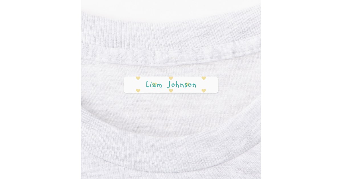 Personalized Clothing Childs Name s Iron On Kids Labels Zazzle Com