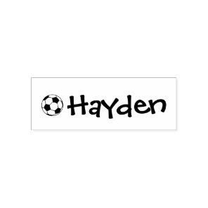 Personalized Clothing Soccer Self-inking Stamp