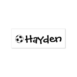 Personalized Clothing Soccer Self-inking Stamp