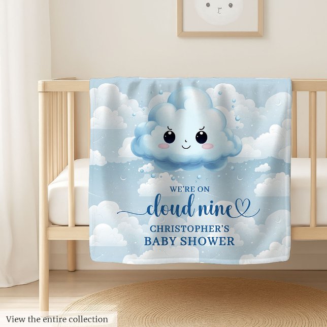 Personalized Cloud Nine Blanket Trendy Baby Boy (Personalized Cloud Nine Blanket Trendy Baby Boy)