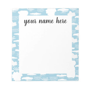 Personalized Clouds Notepad