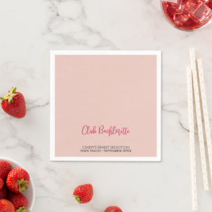 Personalized Club Bachelorette Napkins
