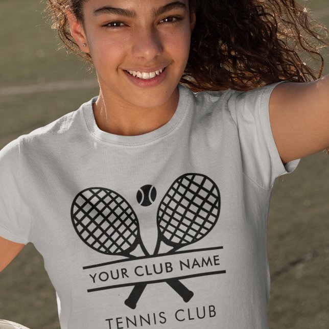 Personalized Club Name Tennis Team Captain T-Shirt (Lawn tennis club swag t-shirt Custom Players Tees)
