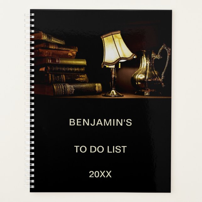 Personalized Cluttered Work Desk Planner (Front)