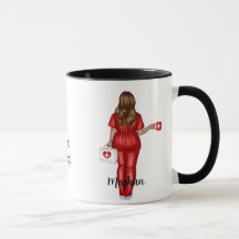 Personalized CNA (Brown Hair Woman) Gift