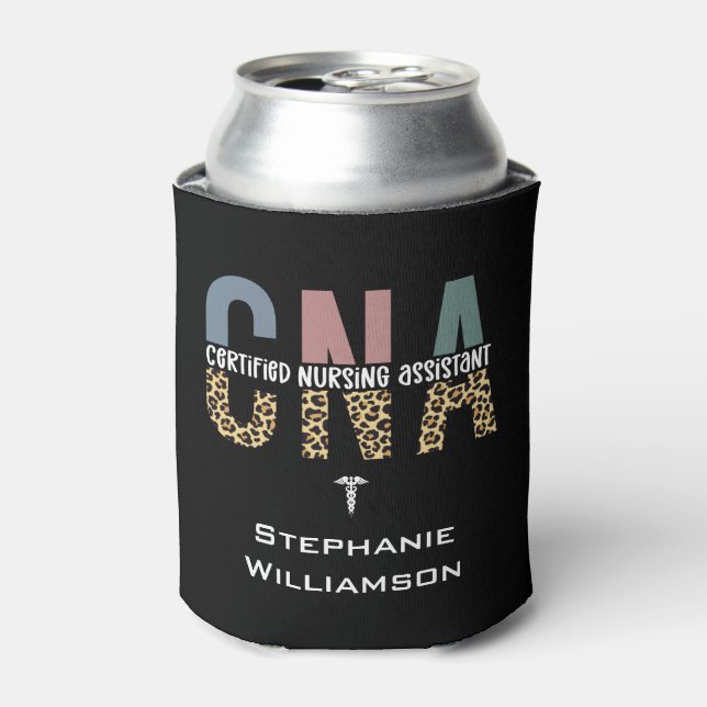Personalized CNA Certified Nursing Assistant Can Cooler (Can Front)