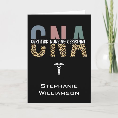 Personalized CNA Certified Nursing Assistant Card