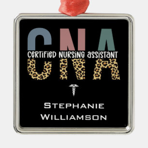 Personalized CNA Certified Nursing Assistant Metal Ornament