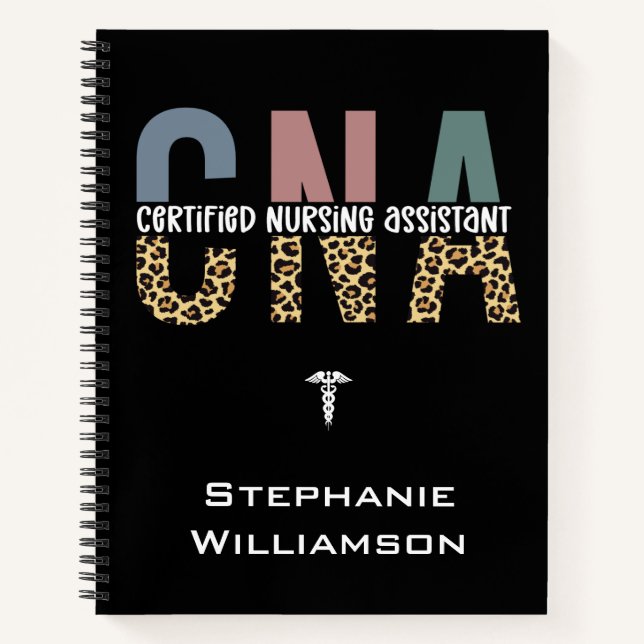 Personalized CNA Certified Nursing Assistant Notebook (Front)