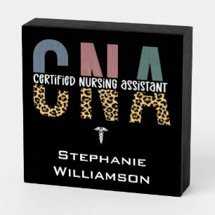 Personalized CNA Certified Nursing Assistant Wooden Box Sign