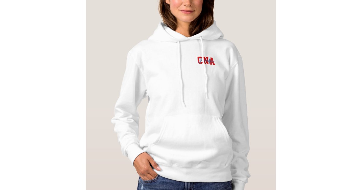 Personalized CNA Nurse Fleece Hoodie Zazzle