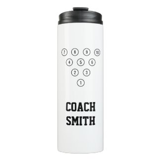 Personalized Coach 10-Pin Bowling Pin Rack Diagram
