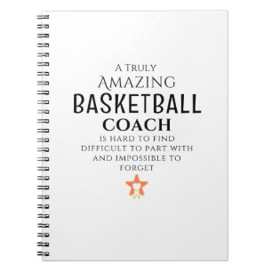 Personalized Coach Appreciation Notebook