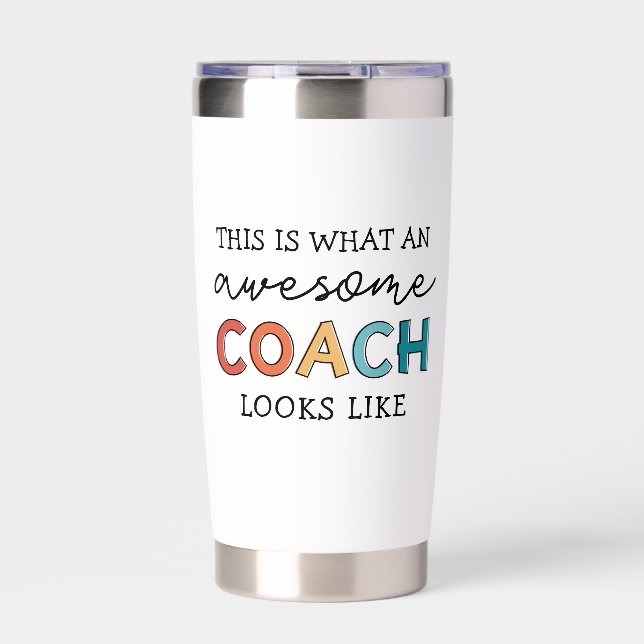  Personalized Coach Funny Awesome Coach Insulated Tumbler (Front)