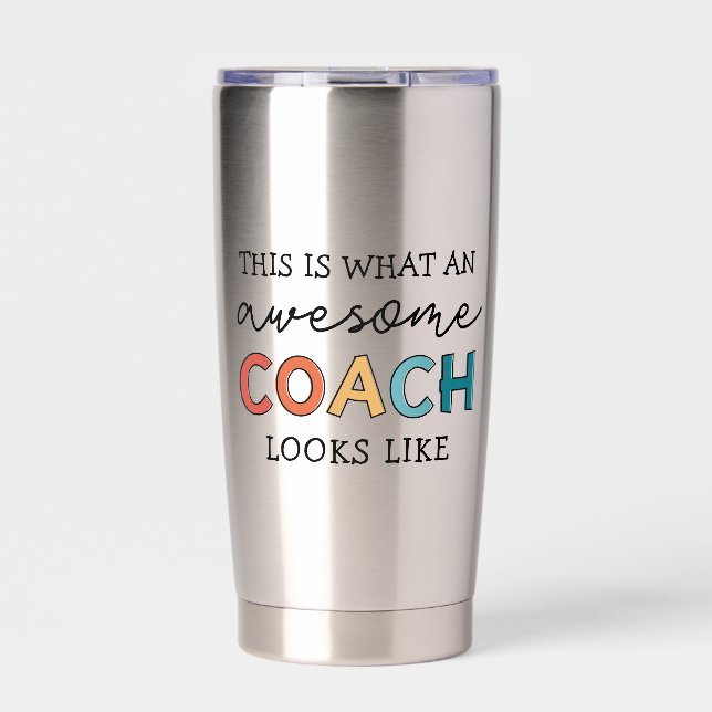  Personalized Coach Funny Awesome Coach Insulated Tumbler (Front)
