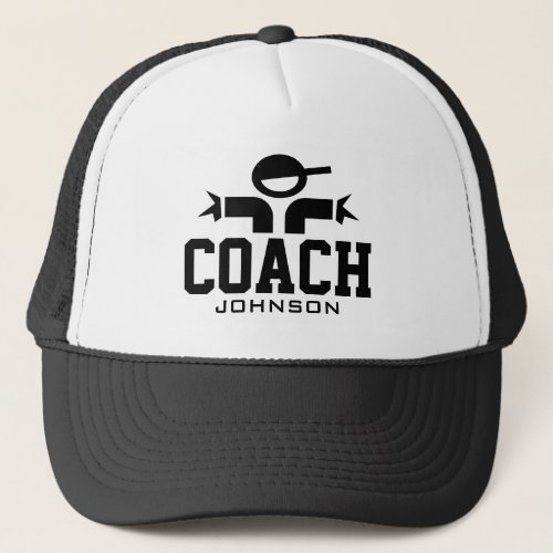 Personalized coach hat for official sports teams