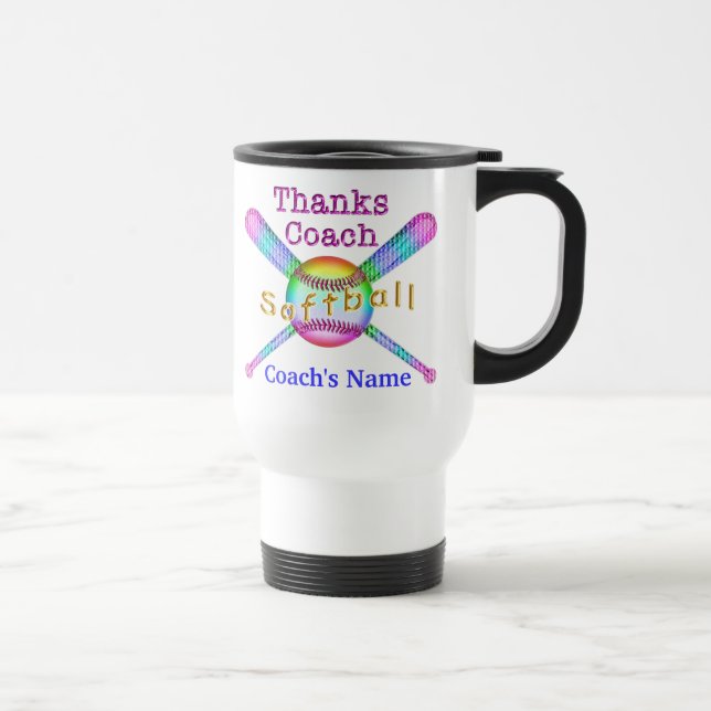 Personalized Coach Mugs Softball Coach Gift Ideas (Right)
