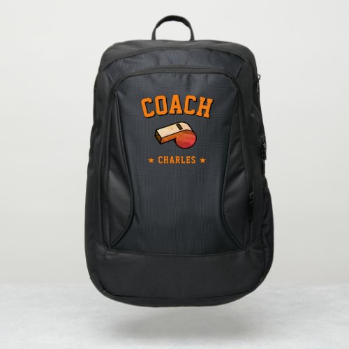 Personalized Coach Name Port Authority Backpack