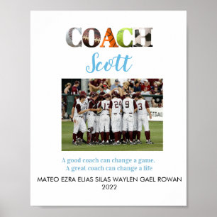 Personalized Coach name Poster