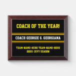 [ Thumbnail: Personalized Coach of The Year Award Plaque ]