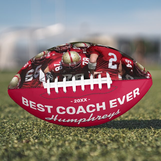 Personalized Coach Photo Gift Football (Creator Uploaded)