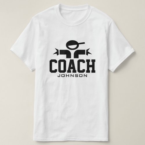 Personalized coach shirt for official sports teams