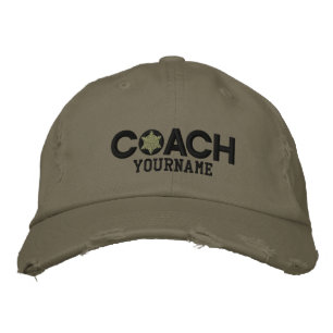 Personalized Coach Snowflake Military Style Embroidered Baseball Cap
