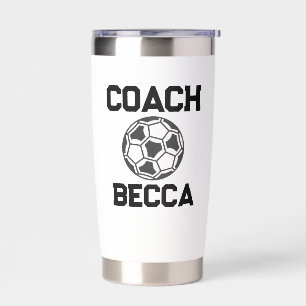 Personalized Coach Tumbler, Basketball Coach Mug,  Insulated Tumbler