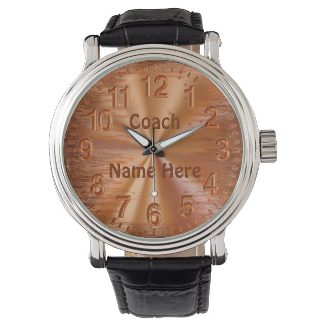 Personalized Coach Watches with COACH and NAME (Front)
