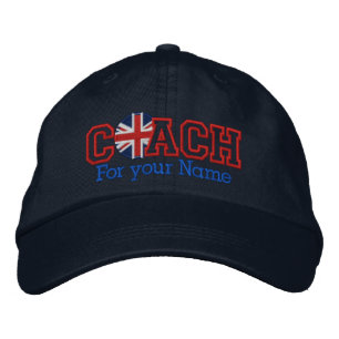 Personalized Coach with your name Embroidered Baseball Cap