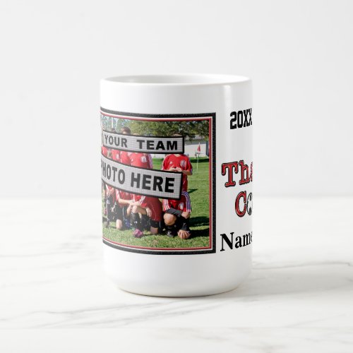 Personalized Coaches Gifts with PHOTO and NAME Coffee Mug