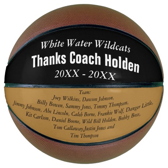 Personalized Coaches Name Team Members Year Basketball