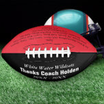 Personalized Coaches Name Team Members Year Football at Zazzle