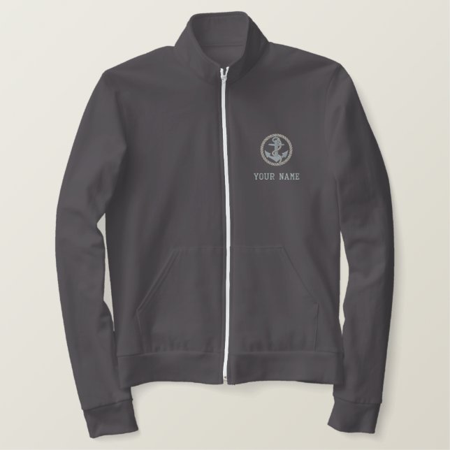 Personalized Coast Guard Track Jacket (Design Front)