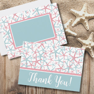 Personalized Coastal Beach Thank You Card