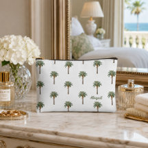 Personalized Coastal Chic Palm Trees with Name