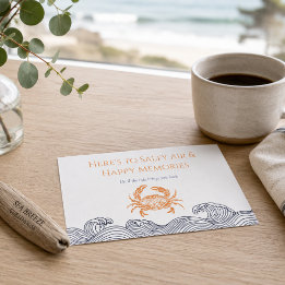 Personalized Coastal Guesthouse Thank You Card