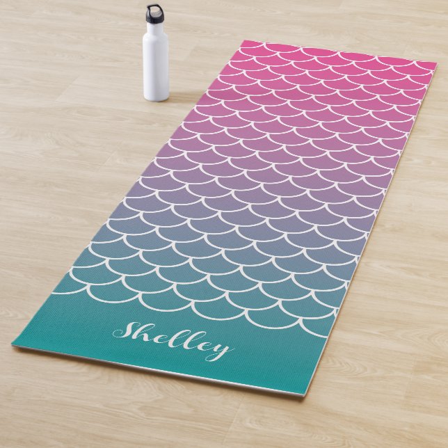 Personalized Coastal Yoga Mat | Custom Name Ocean (In Situ)