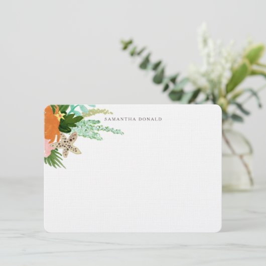 Personalized | Coastline Floral (Standing Front)