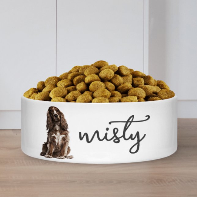 Personalized Cocker Spaniel Food Bowl (Creator Uploaded)