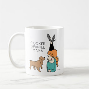 Personalized Cocker Spaniel Mama Coffee Mug