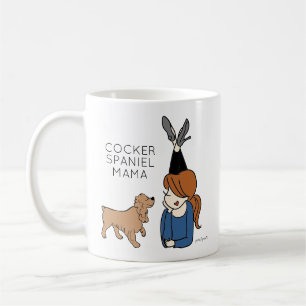 Personalized Cocker Spaniel Mama Coffee Mug