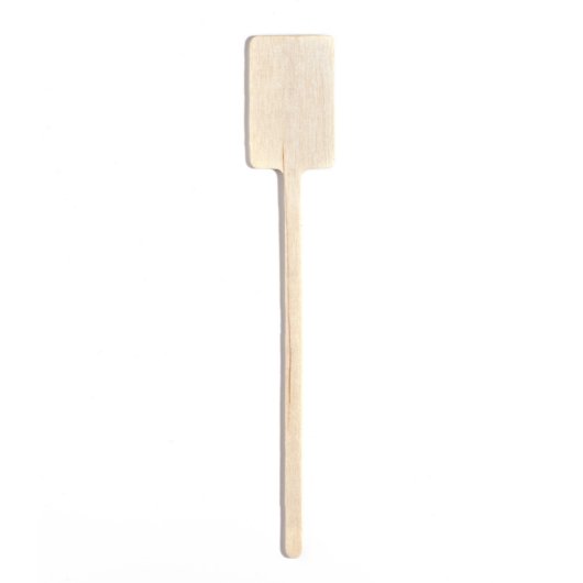 Personalized Cocktail Stirrer: 6" Inch Birch Wood (Back)