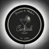 Personalized Cocktails LED Sign (Front)