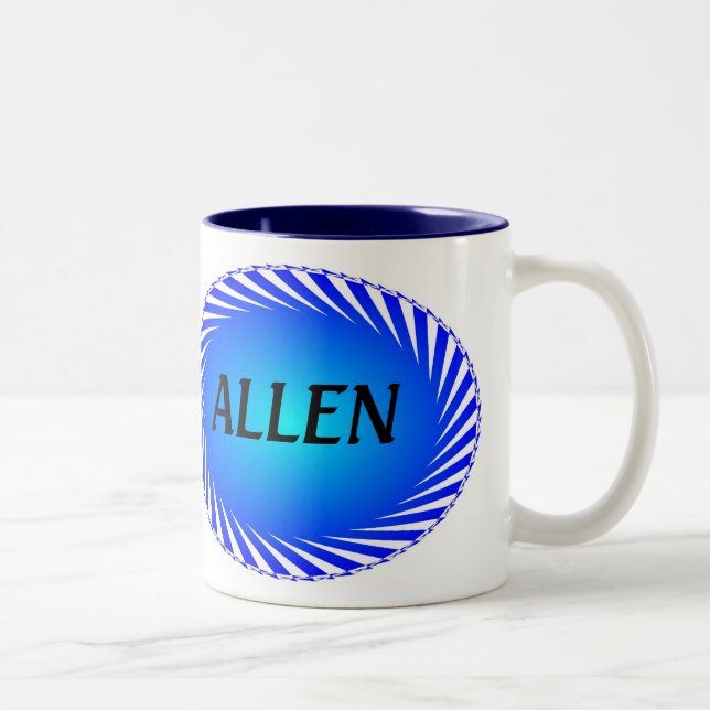 Personalized Coffe Muge - Allen Two-Tone Coffee Mug (Right)